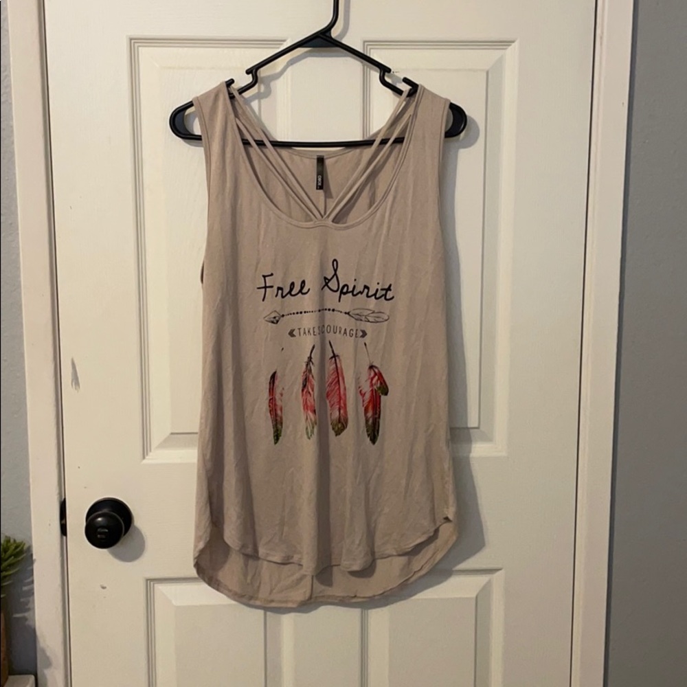 Soft tee with words